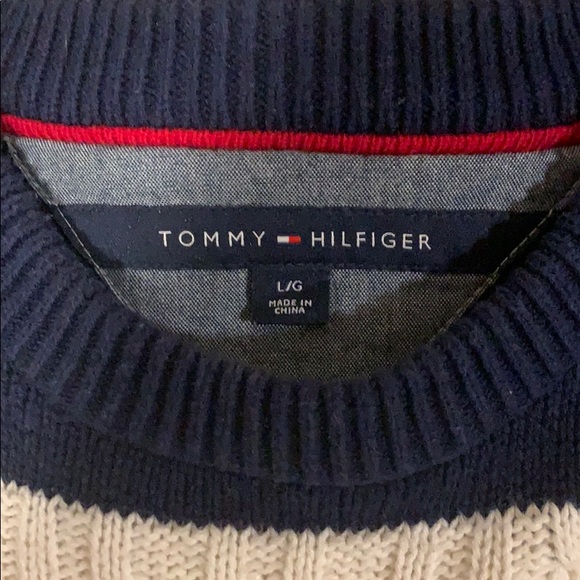 Tommy Hilfiger Cable Knit Striped Sweater - Picture 3 of 4